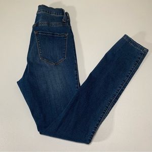 fashion nova | ultra high rise blue skinny pant jean stretch med wash